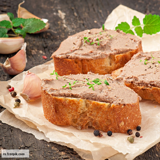 Паштет в ассортименте  (сливочный, луковый, печеночный, деликатесный), 10г/кг, Nesse/Германия/Россия